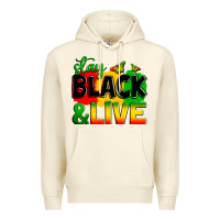 Sandshell stay black and live Premium Hoodie - Zillion Design Studio