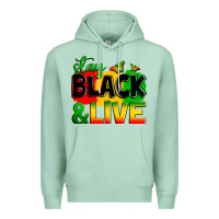 Seafoam stay black and live Premium Hoodie - Zillion Design Studio