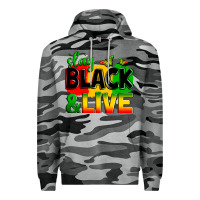 Slate Camo stay black and live Premium Hoodie - Zillion Design Studio