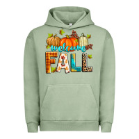Pigment Oil Green welcome fall Urban Hoodie - Zillion Design Studio