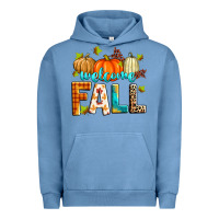 Pigment Pebble Blue welcome fall Urban Hoodie - Zillion Design Studio