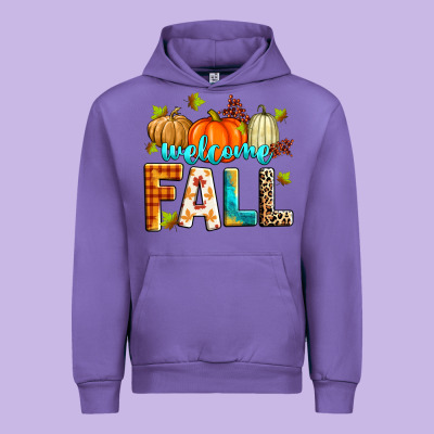 Welcome Fall Urban Hoodie Designed By Zillion Design Studio