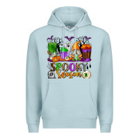 Blue Mist Spooky Season Coffee Cups Premium Hoodie - texasbilliewilder