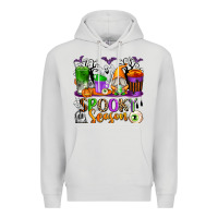Dove Grey Spooky Season Coffee Cups Premium Hoodie - texasbilliewilder