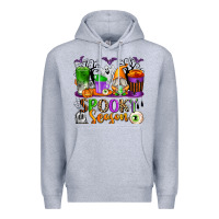 Heather Grey Spooky Season Coffee Cups Premium Hoodie - texasbilliewilder