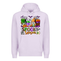 Lilac Spooky Season Coffee Cups Premium Hoodie - texasbilliewilder