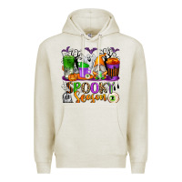 Oatmeal Heather Spooky Season Coffee Cups Premium Hoodie - texasbilliewilder