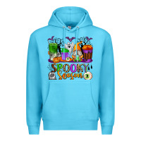 Ocean Blue Spooky Season Coffee Cups Premium Hoodie - texasbilliewilder