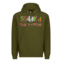 Army Green Spooky State of Mind Premium Hoodie - texasbilliewilder