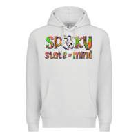 Dove Grey Spooky State of Mind Premium Hoodie - texasbilliewilder