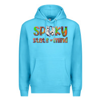 Ocean Blue Spooky State of Mind Premium Hoodie - texasbilliewilder