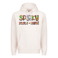 Pale Pink Spooky State of Mind Premium Hoodie - texasbilliewilder