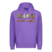Purple Spooky State of Mind Premium Hoodie - texasbilliewilder