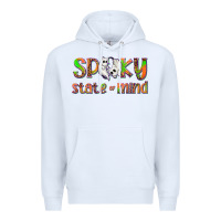 White Spooky State of Mind Premium Hoodie - texasbilliewilder