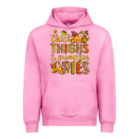 Fuchsia Pink thick thighs and pumpkin pies Urban Hoodie - Zillion Design Studio