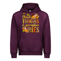 Mauve Wine thick thighs and pumpkin pies Urban Hoodie - Zillion Design Studio