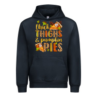Navy thick thighs and pumpkin pies Urban Hoodie - Zillion Design Studio
