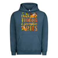 Pigment Midnight Navy thick thighs and pumpkin pies Urban Hoodie - Zillion Design Studio