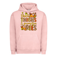 Pigment Salmon thick thighs and pumpkin pies Urban Hoodie - Zillion Design Studio