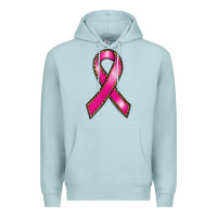 Blue Mist breast cancer ribbon Premium Hoodie - RanaPortraitStore