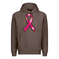 Coffee breast cancer ribbon Premium Hoodie - RanaPortraitStore