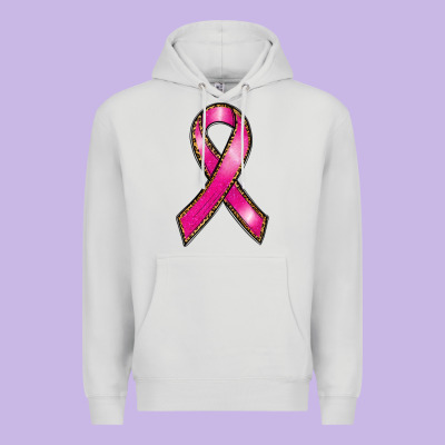 Breast Cancer Ribbon Premium Hoodie Designed By Ranaportraitstore