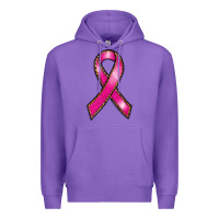Purple breast cancer ribbon Premium Hoodie - RanaPortraitStore