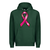 Sports Green breast cancer ribbon Premium Hoodie - RanaPortraitStore