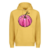 Antique Gold breast cancer awereness pumpkin Premium Hoodie - RanaPortraitStore