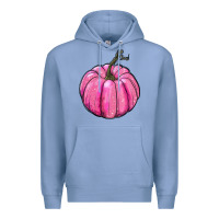 Colony Blue breast cancer awereness pumpkin Premium Hoodie - RanaPortraitStore