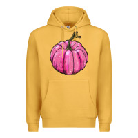 Mustard breast cancer awereness pumpkin Premium Hoodie - RanaPortraitStore