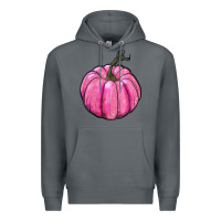 Rock breast cancer awereness pumpkin Premium Hoodie - RanaPortraitStore
