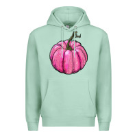 Seafoam breast cancer awereness pumpkin Premium Hoodie - RanaPortraitStore