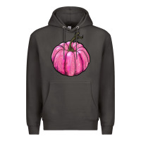Smoke breast cancer awereness pumpkin Premium Hoodie - RanaPortraitStore