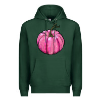 Sports Green breast cancer awereness pumpkin Premium Hoodie - RanaPortraitStore