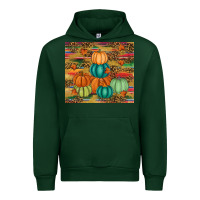Forest Green pumpkin Urban Hoodie - RanaPortraitStore