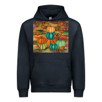 Navy pumpkin Urban Hoodie - RanaPortraitStore