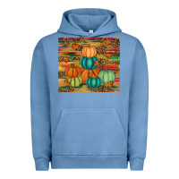 Pigment Pebble Blue pumpkin Urban Hoodie - RanaPortraitStore
