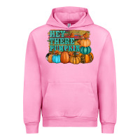 Fuchsia Pink hey there pumpkin Urban Hoodie - RanaPortraitStore