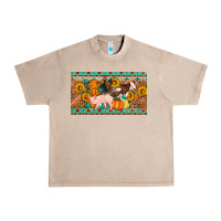 French Oak Fall farm animals cow pig rooster Urban Heavy Tee - Artiststas