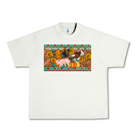 Pistachio Fall farm animals cow pig rooster Urban Heavy Tee - Artiststas