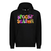 Black Spooky Season Premium Hoodie - texasbilliewilder