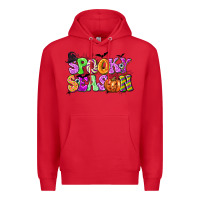 Red Spooky Season Premium Hoodie - texasbilliewilder