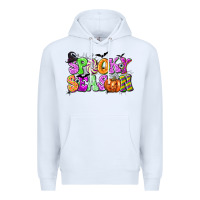 White Spooky Season Premium Hoodie - texasbilliewilder