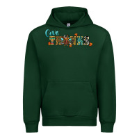 Forest Green give thanks Urban Hoodie - RanaPortraitStore