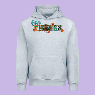 Give Thanks Urban Hoodie Designed By Ranaportraitstore