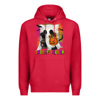 Cardinal Spooky Season Ghost Cat Premium Hoodie - texasbilliewilder