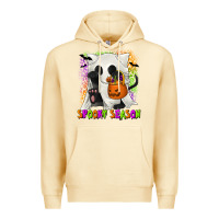 Pina Colada Spooky Season Ghost Cat Premium Hoodie - texasbilliewilder
