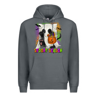 Rock Spooky Season Ghost Cat Premium Hoodie - texasbilliewilder