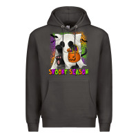 Smoke Spooky Season Ghost Cat Premium Hoodie - texasbilliewilder